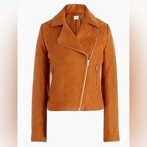 J Crew Copper Faux Suede Jacket
